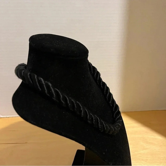 Vintage Tribal Black Rope Necklace - Picture 4 of 7